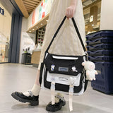 Women's Messenger Style Backpack Large Capacity Shoulder Bag