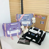 Women's Large Capacity Backpack Messenger Style