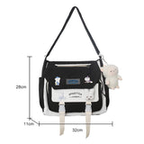 Women's Messenger Style Backpack Large Capacity Shoulder Bag