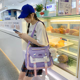 Women's Messenger Style Backpack Large Capacity Shoulder Bag