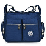 Waterproof Women's Messenger Bag Zipper Nylon Travel Cross Bag