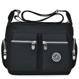 Waterproof Women's Messenger Bag Zipper Nylon Travel Cross Bag