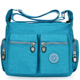 Waterproof Women's Messenger Bag Zipper Nylon Travel Cross Bag