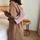 Crocodile Pattern PU Leather Women's Chain Shoulder Bag