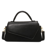 Women's PU Leather Handbag Minimalist Shoulder Bag Lipstick Packet Khaki