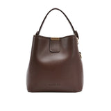 Women's Bucket Crossbody Bags Solid PU Leather Handbags