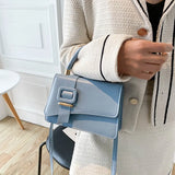 Women's Sweet Shoulder Bag Small Square Textured Handbag