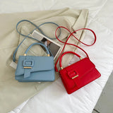 Women's Sweet Shoulder Bag Small Square Textured Handbag