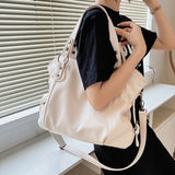 Women's Large-capacity Shoulder Bag Messenger Bag Casual Tote Bucket Bag
