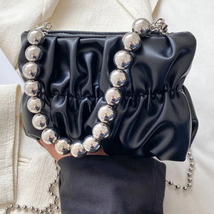 High Net Red Messenger Shoulder Bag Pleated Handbag