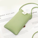 Small Green PU Leather Crossbody Bag