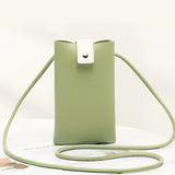 Small Green PU Leather Crossbody Bag