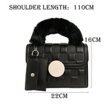 Women's Crossbody Bags Casual Travel Handbags Totes With Plush Handle