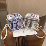Women's Dollar Pattern Crossbody Bag Shoulder Bag Wallet Handbag