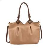 Women's Large-capacity Shoulder Bag Pleated Messenger Bag