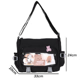 Women's Messenger Bags Style Backpack College Large Capacity Crossbody Bags