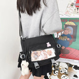 Women's Messenger Bags Style Backpack College Large Capacity Crossbody Bags
