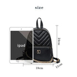 Vintage Leather Backpack for Women Shoulder Bag Travel School