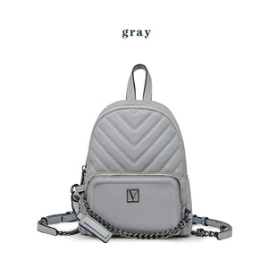 Vintage Leather Backpack for Women Shoulder Bag Travel School