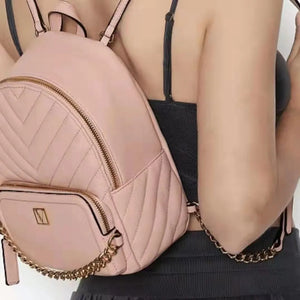 Vintage Leather Backpack for Women Shoulder Bag Travel School