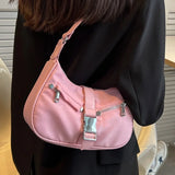Women's Nylon Shoulder Bag Casual Small Square Bag