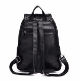 Women's PU Leather Backpack School Bag Waterproof Travel Multi-function Shoulder
