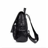 Women's PU Leather Backpack School Bag Waterproof Travel Multi-function Shoulder