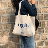 Women's Shoulder Bag Casual Large Capacity Canvas Bags Zipper Shopper