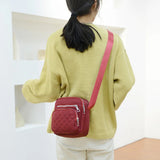 Women's Shoulder Bag Diamond Multi-layer Large-capacity Messenger Bag