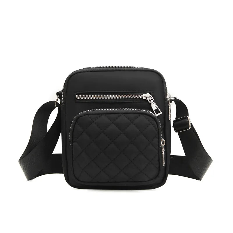 Women's Diamond Shoulder Bag Multi-layer Messenger Bag