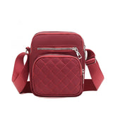 Women's Diamond Shoulder Bag Multi-layer Messenger Bag