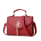 Retro Solid Shoulder Bag for Women