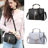 Retro Solid Shoulder Bag for Women