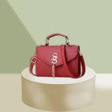 Retro Solid Shoulder Bag for Women