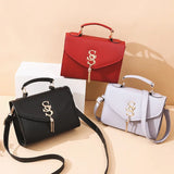 Retro Solid Shoulder Bag for Women