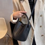 Vintage Shoulder Bag Women's Bag Net Red Crossbody Handbag Bucket Bag