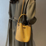 Vintage Shoulder Bag Women's Bag Net Red Crossbody Handbag Bucket Bag