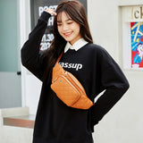 Embroidered Thread Messenger Bag Travel Waist Bag