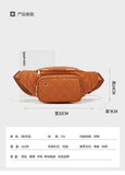 Embroidered Thread Messenger Bag Travel Waist Bag