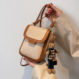 Retro Buckle Flip Phone Messenger Bag Wallet Ladies Small Bag