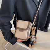 Retro Buckle Flip Phone Messenger Bag Wallet Ladies Small Bag