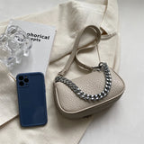 Mini Shoulder Bag Chain Handbag Solid Leather Ladies Bag