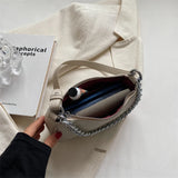 Mini Shoulder Bag Chain Handbag Solid Leather Ladies Bag