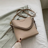 Women's Stone Pattern Shoulder Bag Messenger Bag Set