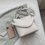 Women's Stone Pattern Shoulder Bag Messenger Bag Set