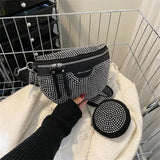Autumn Hot Diamond Bag Women's One-Shoulder Messenger Bag