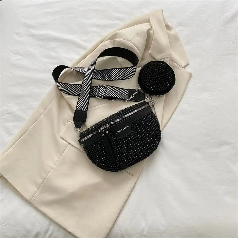 Autumn Hot Diamond Bag Women's One-Shoulder Messenger Bag