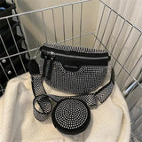 Autumn Hot Diamond Bag Women's One-Shoulder Messenger Bag