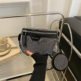Autumn Hot Diamond Bag Women's One-Shoulder Messenger Bag