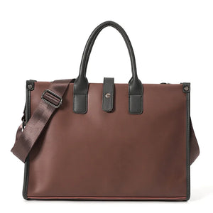 Men's Portable Briefcase Retro File Bag
